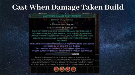 poe cast when damage taken.